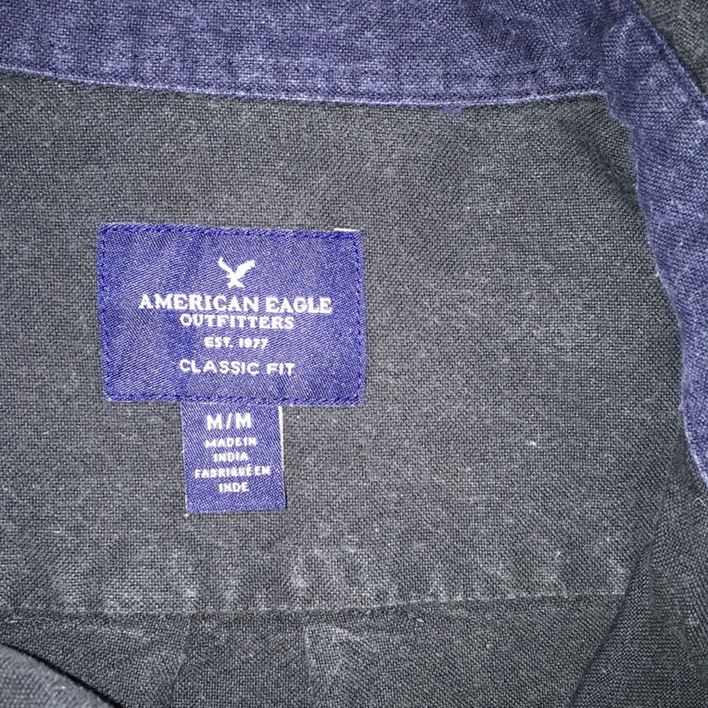 AEO • Colorblock Button Up - Picture 5 of 8